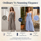 Women's Summer Bandeau Stripe Jumpsuit