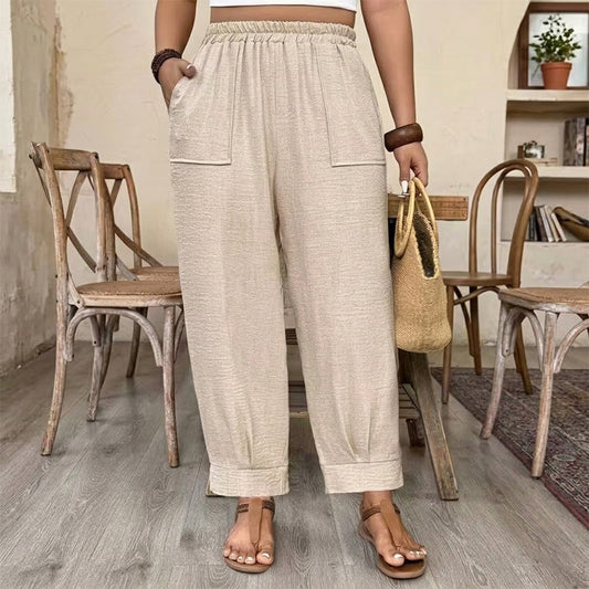 ⏳Limited-time 50% off⏰Women's Relaxed Fit Cuffed Ankle Pants👖