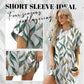Loose Fit Short Sleeve Dress with Versatile Print Designs