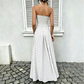 Women Off-Shoulder Polka Dot A-Line Evening Dress