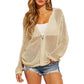 Airy Zip Knit Cardigan