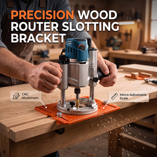 📐2026 Sale — Over 23,500 Sold! 🔧 Aluminum Alloy Wood Router Slotting Bracket Guide Tool