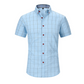 Men's Casual Short Sleeve Plaid Shirt