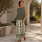 Women’s Casual Sleeveless Top & Wide-Leg Pants Set