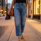 👖🎞️ LIMITED TIME 50% OFF! 📐Retro Cropped Straight Jeans – Vintage wash & clean cut – Timeless denim style.