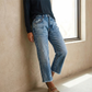 👖🎞️ LIMITED TIME 50% OFF! 📐Retro Cropped Straight Jeans – Vintage wash & clean cut – Timeless denim style.