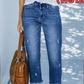 👖🎞️ LIMITED TIME 50% OFF! 📐Retro Cropped Straight Jeans – Vintage wash & clean cut – Timeless denim style.