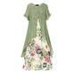 Women's Layered Look Floral Print Casual Dress