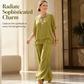 Women's Two-Piece Wide Leg Pants Set
