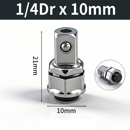 🔧 2026 Sale — Over 23,700 Sold! 🔩 CR-V Steel Ratchet Wrench Adapter Socket Converter Set