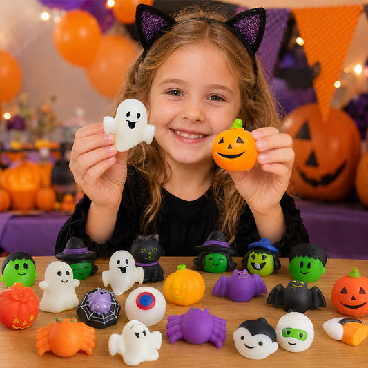 🎃 Halloween Squeeze Toys – Soft, Compact & Fun Party Favors – Perfect for Goodie Bags & Trick-or-Treat 🍬