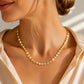 💫 Women's Elegant Copper Plated Flat Chain Necklace – Timeless Shine, Premium Finish & Versatile Daily Wear – A Must-Have Accessory for Every Woman 💖