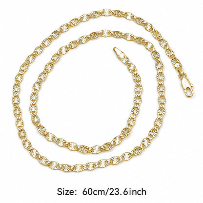 💫 Women's Elegant Copper Plated Flat Chain Necklace – Timeless Shine, Premium Finish & Versatile Daily Wear – A Must-Have Accessory for Every Woman 💖