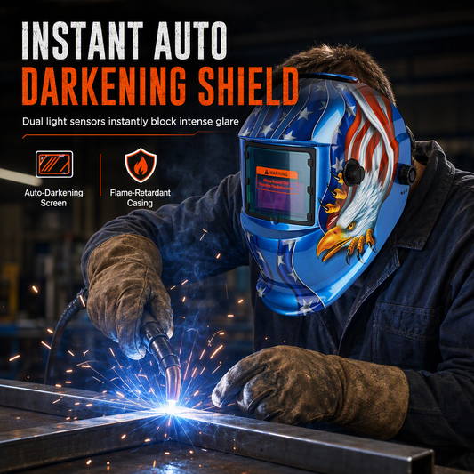 🛡️ Save 50%! ⚡ Auto‑Darkening Welding Helmet – Solar powered, for TIG/MIG & protective ✨