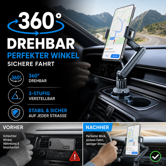 📢New Arrival🚗360° Rotatable and Adjustable Car Cup Holder