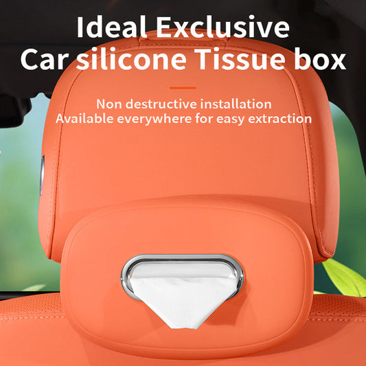 🚗 LIMITED-TIME 50% OFF! ✨ Quick-Access Car Tissue Holder – Sun Visor Hanging, Liquid Silicone, One Hand Tissue Pull 🧻