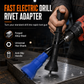 Metal Electric Rivet Gun Drill Adapter Attachment for Blind Rivets