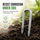 Galvanized Landscape Staples with Gasket