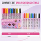 💅 12-Color Nail Art Pens | 0.7mm Detail Tips