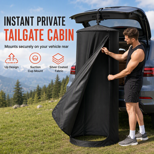 🏕️ LIMITED-TIME 50% OFF 🚿 Portable Car Rear Shower Tent — Quick Setup, Privacy for Camping