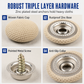 Car Headliner Repair Kit for Fixing Sagging Roof Fabric Auto Interior Ceiling Snap Buttons and Retainer Rivets with Installation Tools