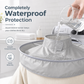 🔥 50% OFF! Adult Gray Medium Breathable Hair Cutting Cape & Odorless Hair Dyeing Salon Gown – Waterproof, Adjustable Neck, Snap Closure, Reusable Barber Apron for Home & Salon ✨