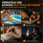 Portable Outdoor Air Pump and Deflator with Emergency Light Ambient Light and SOS Function for Pool Floats Inflatable Boats and Air Mattresses