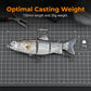 Multi-Jointed Electronic Fishing Lure with LED Light