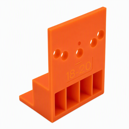 Wardrobe Cabinet Side Filler Panel Installation Locator and Stepped Positioning Plate for Precise Hole Alignment