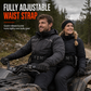 🏍️ Passenger Grip Belt: High-Tensile Nylon, Ergonomic Handle, Adjustable Waist Strap, for Motorcycle