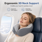🛋️🔥 50% OFF! Memory Foam U-Shaped Travel Neck Pillow with Ice Silk Cover & Magnetic Buckle – Portable Ergonomic Neck Support, Cooling, Compressible for Airplane, Car, Train, Office Nap ✨