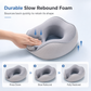 🛋️🔥 50% OFF! Memory Foam U-Shaped Travel Neck Pillow with Ice Silk Cover & Magnetic Buckle – Portable Ergonomic Neck Support, Cooling, Compressible for Airplane, Car, Train, Office Nap ✨