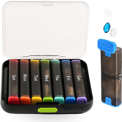💊🔥 50% OFF! 7-Day Detachable Pill Organizer – BPA-Free, Transparent Snap-Lids, Separate Daily Modules, Large Day Labels, Travel-Ready Medication & Supplement Manager ✨