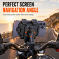 Shockproof Bicycle and Motorcycle Phone Mount for Electric Bikes and Mountain Bikes Handlebar and Rearview Mirror Navigation Phone Holder