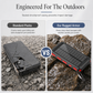 Waterproof Outdoor Solar Power Bank with Compass Large Capacity Portable