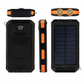 Waterproof Outdoor Solar Power Bank with Compass Large Capacity Portable