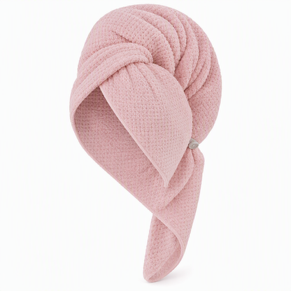 🧖‍♀️🔥 50% OFF! Coral Fleece Hair Drying Towel for Women 60x100cm – Pineapple Grid Weave, Super Absorbent, Quick-Dry Head Wrap Turban with Button & Loop, Soft Non-Slip Design for Wet Hair, Gym, Shower & Overnight Care ✨