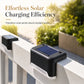 Outdoor Solar Railing Lights Waterproof LED Step Lights for Garden Stairs Fence Yard and Landscape Decoration
