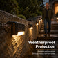 Outdoor Solar Railing Lights Waterproof LED Step Lights for Garden Stairs Fence Yard and Landscape Decoration