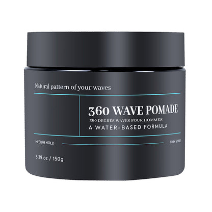 💇🔥 50% OFF! Wave Pomade Medium Hold Water Based High Shine Hair Wax – Smooth 360 Waves, Non-Greasy Formula, Easy Wash Out, All-Day Control, Healthy Shine for Men & Women, Suitable for All Hair Types ✨